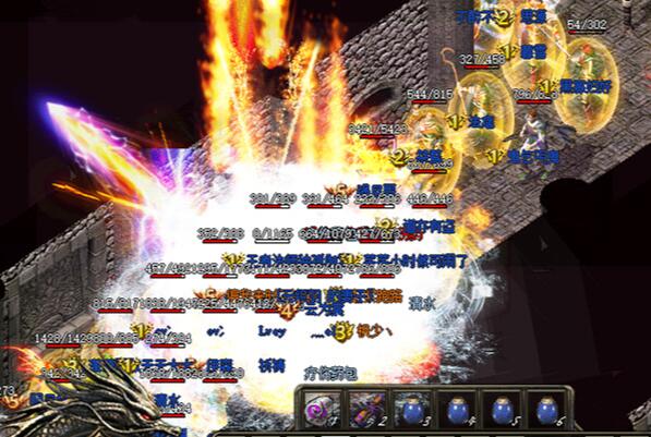 热血传奇私服三职业心法神技伤害对比